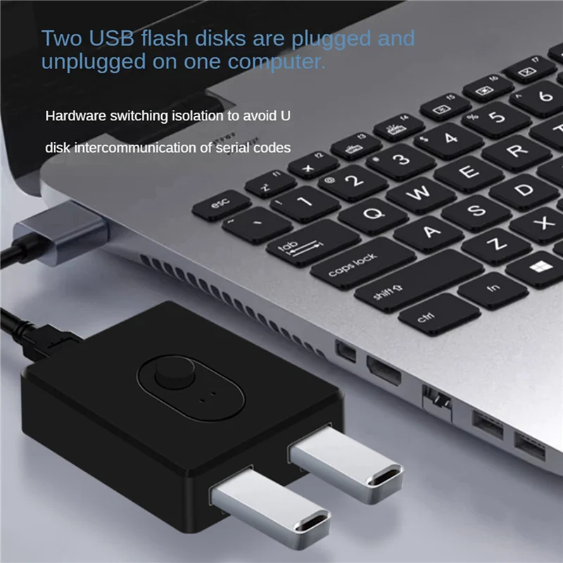 ABKQ-2X USB 2,0 KVM-переключатель 1X2/2X1 USB-сплиттер общий контроллер для портативного компьютера принтер клавиатура мышь, B