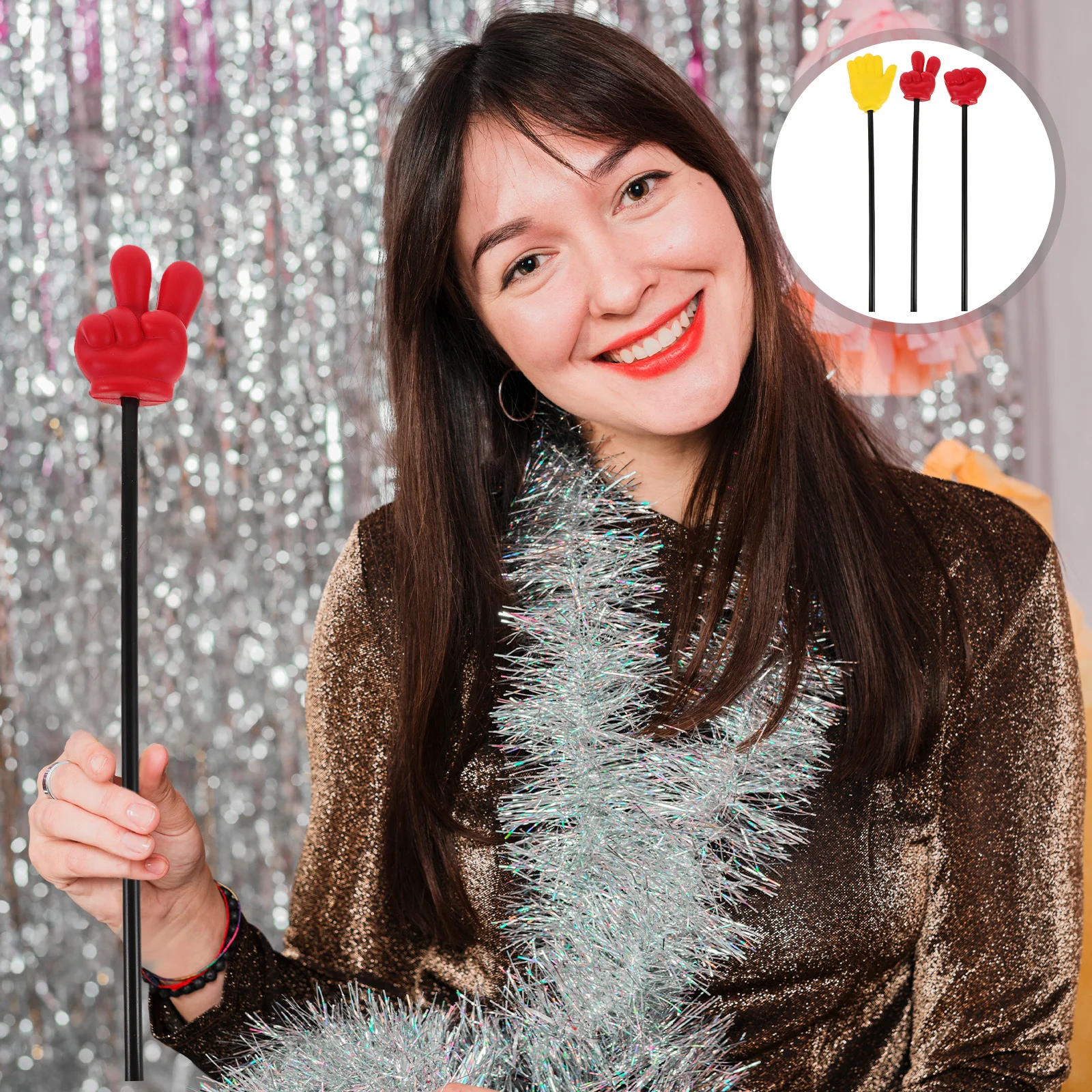 

Набор из 3 пальчиковых указок-шутелок из пенопласта для игр, обучения в классе, танцевальных выступлений и розыгрышей