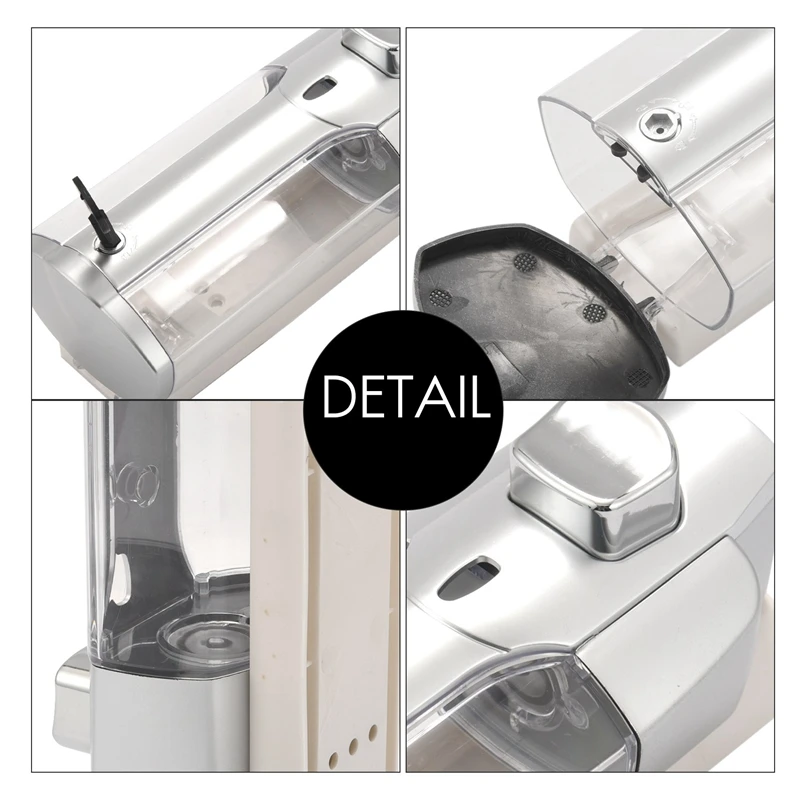 

Soap Dispenser, Hand Dispenser Wall Mounted, Hand Gel Dispenser Manual 350Ml, Shower Gel, Shampoo Dispensers For Kitchen