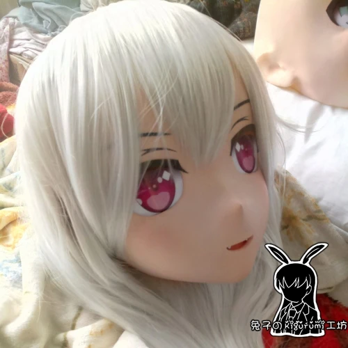 (KM536)Top Quality Handmade Female Resin Cosplay Japanese Role Play Kigurumi Mask Crossdresser Doll Transgender Mask