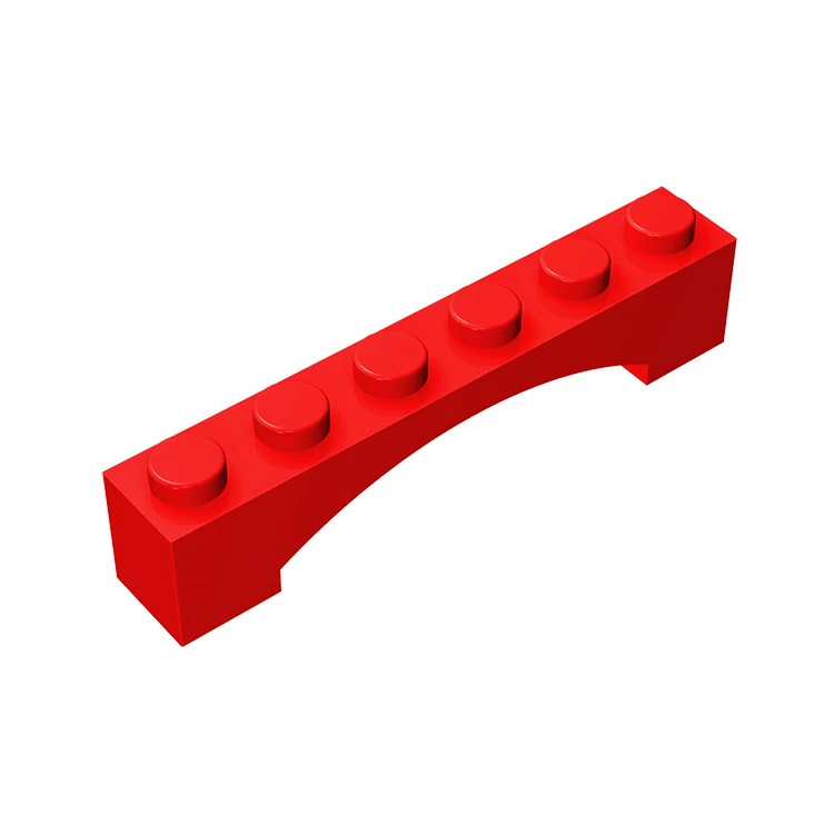 10Pcs MOC Parts 92950 Brick Arch 1 x 6 Raised Arch Compatible Bricks DIY Assmble Building Blocks Particle Kid Brain Toy Gift