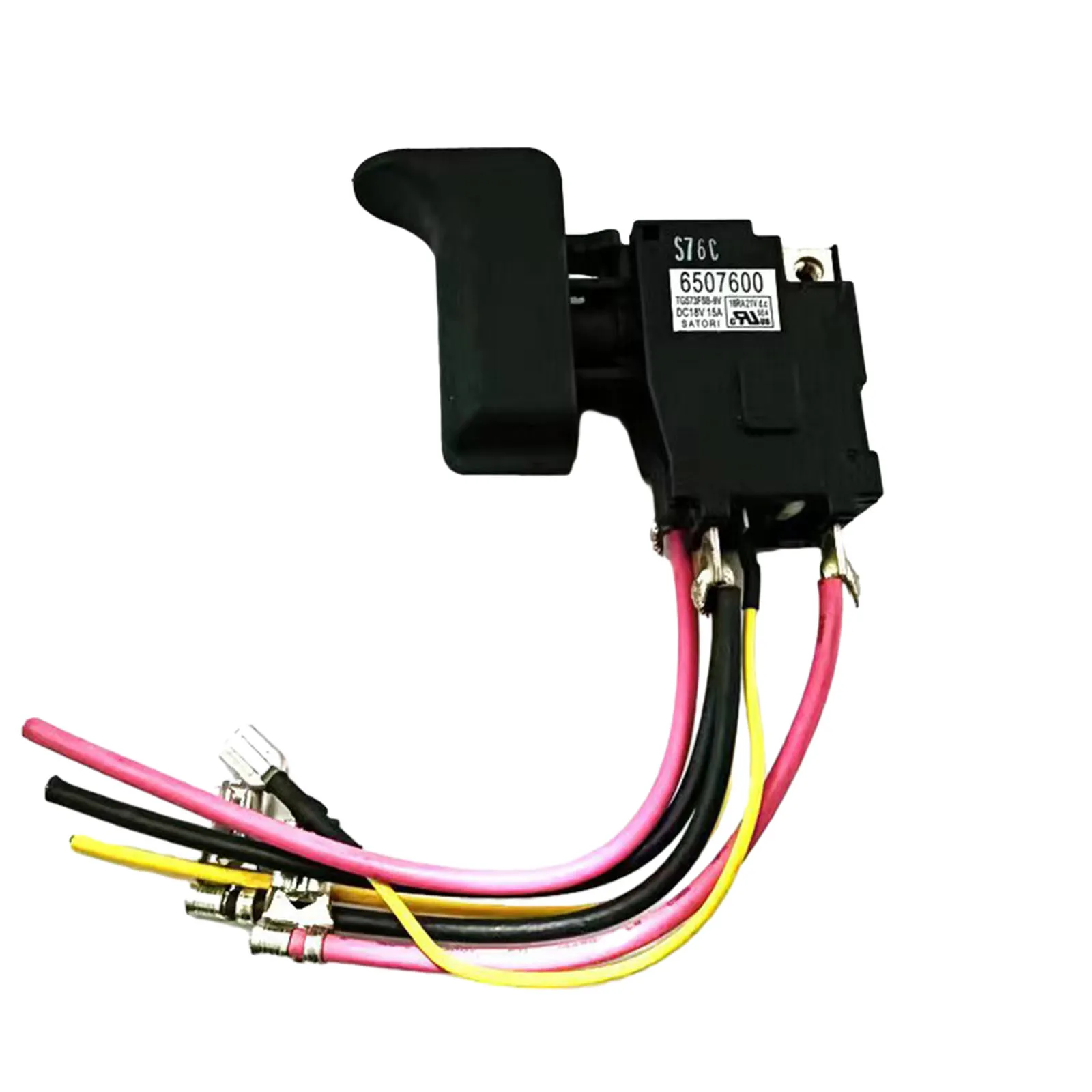 Interruttore per trapano elettrico 650760-0 accessori per elettroutensili DJR186 interruttore per trapano elettrico per DJR186 per XRJ04 DJR186 JR186D nero