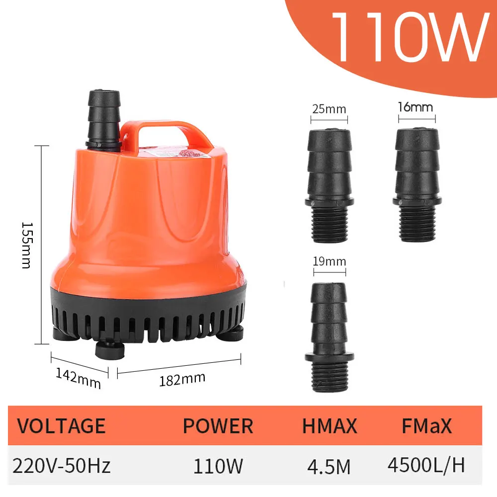 NONE 30W 45W 60W 85W 110W 220VBodensaugwasserpumpe Aquarium Tauchpumpe für Garten Aquarium Pumpen Wasserzyklus Brunnen 4