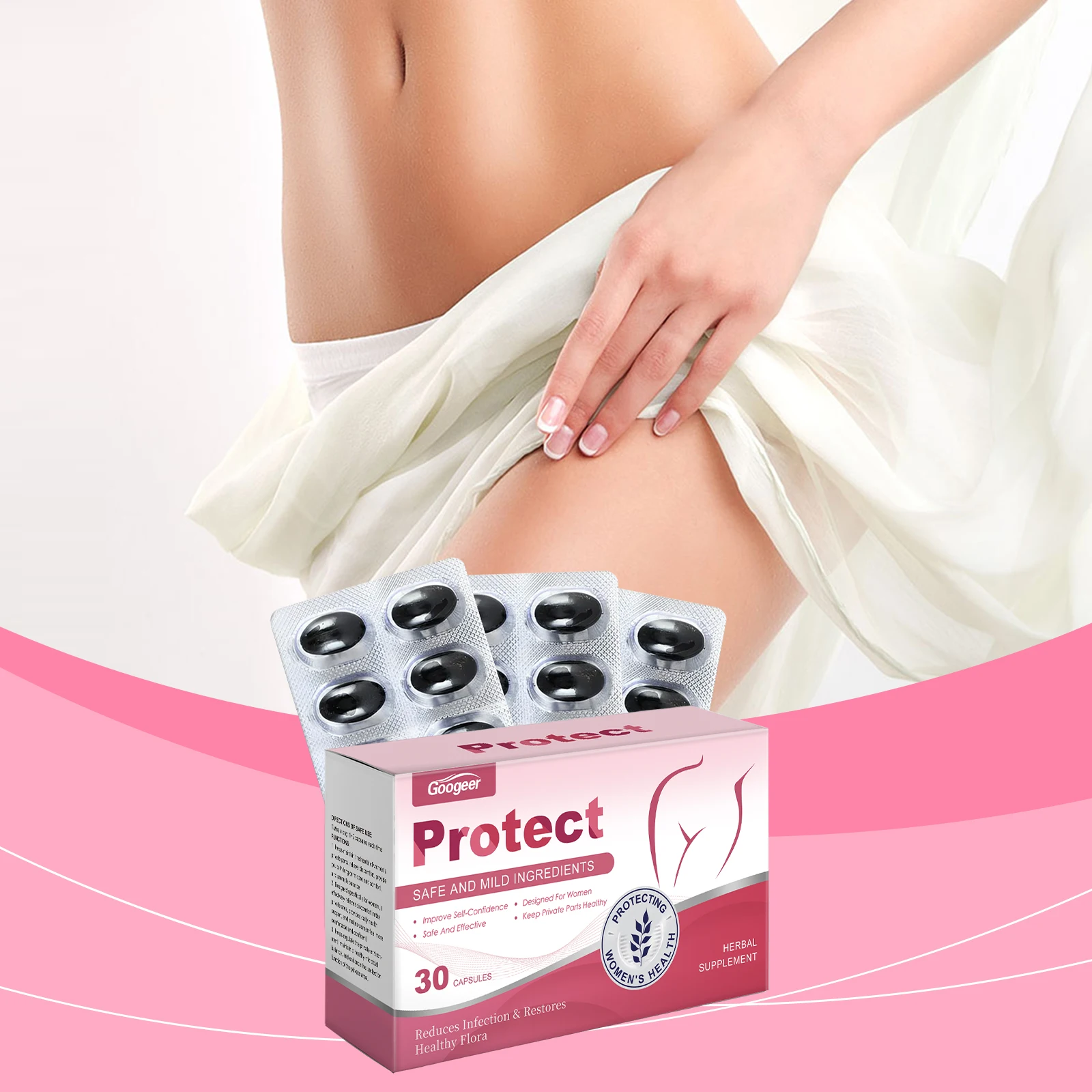 

Googeer Women's Vaginal Health Capsules – Intimate Wellness Support
