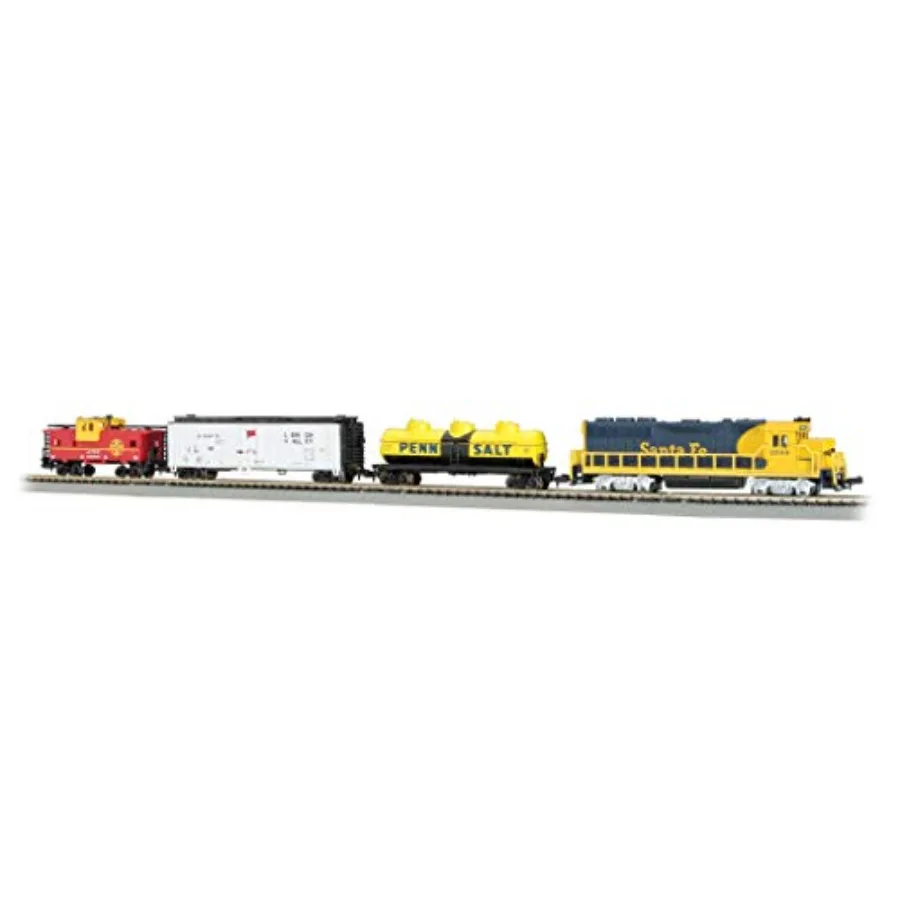 

Trains - Thunder Valley Ready To Run Electric Train Set - N Scale, Multi-Color, Durable Plastic, Easy Setup for Beginners