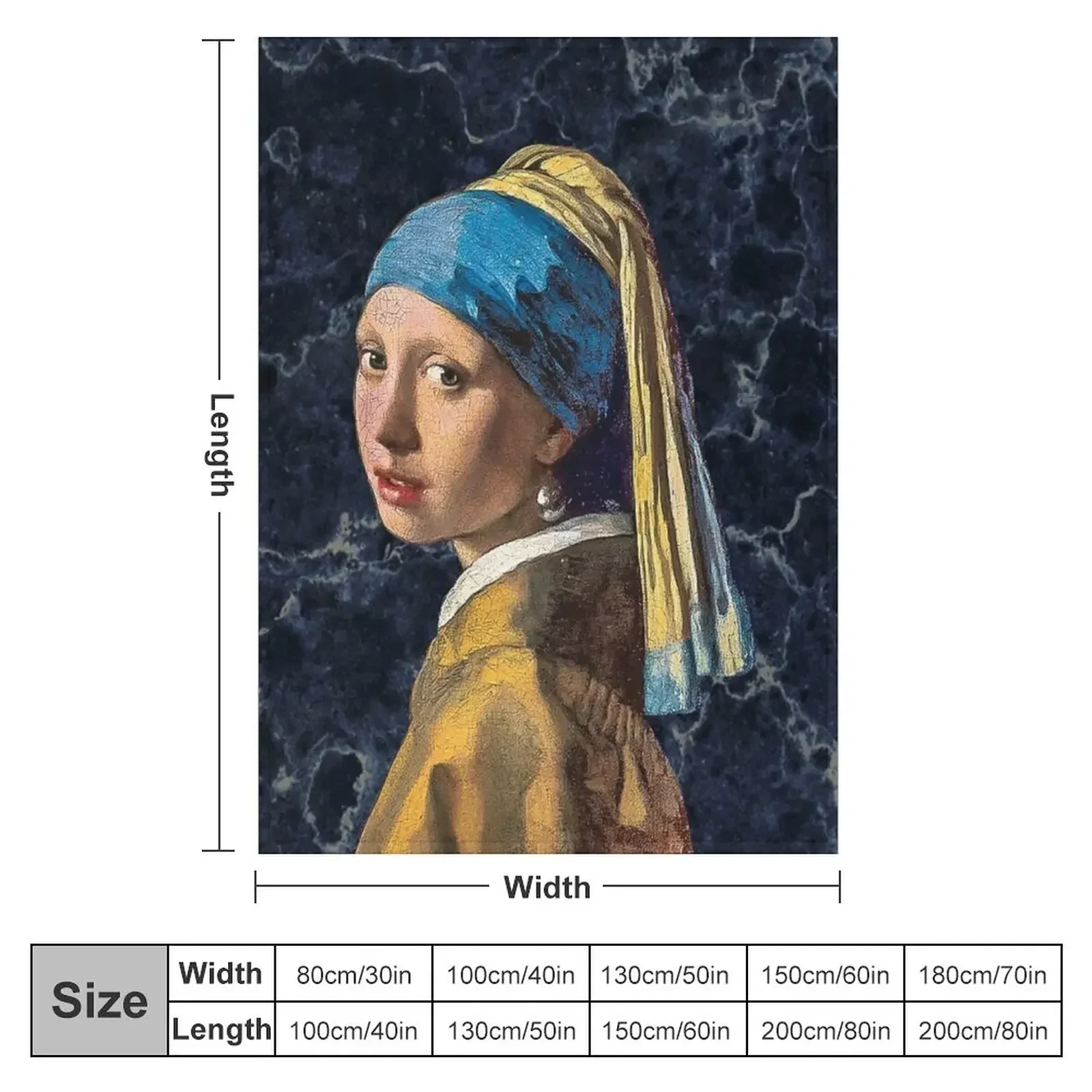 Girl with a pearl earring Throw Blanket Sofa Throw Blankets Sofas Of Decoration Blankets