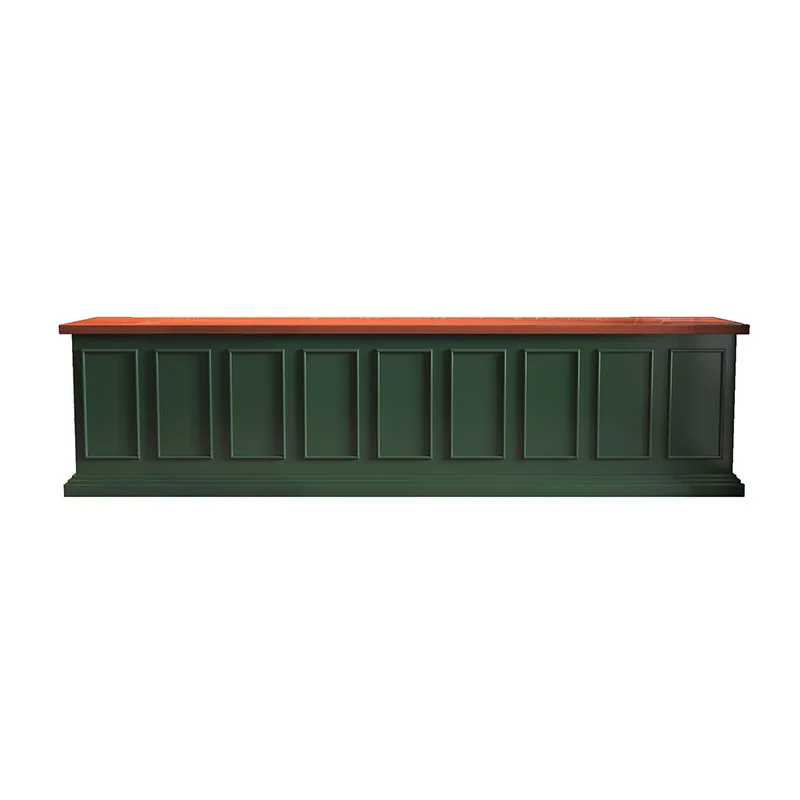 Retro coffee bar Western restaurant Simple modern front desk Baking milk tea shop checkout page Reception desk Corner wine cabin
