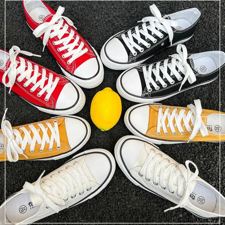 

Classic canvas shoes for women, student style, Korean version, white sneakers, couple style, sports and casual board shoes