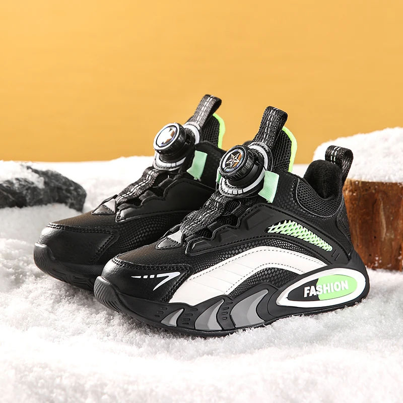 kids-winter-rotary-buckle-leather-ankle-boots-warm-fleece-lined-casual-shoes-non-slip-insulated-booties-for-boys-girls