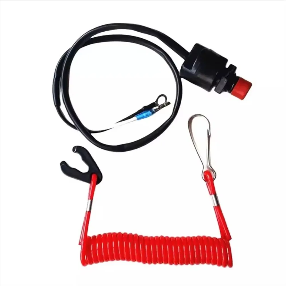 Stretchable Boat Kill Switch Lanyard Universal Controller Kill Switch Tether Cord Safe Motor Shutdown Rope
