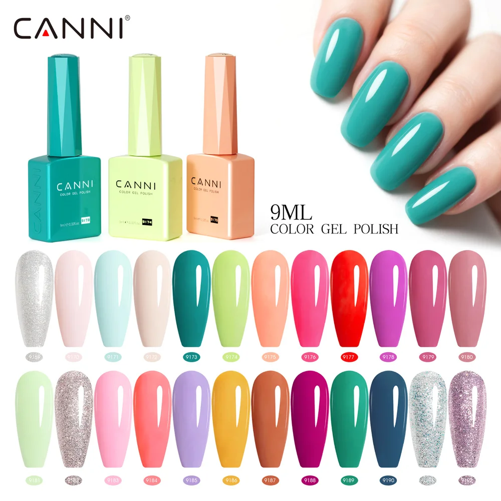 9ml CANNI CC8 Hema TPO-freier Semi-Permanenter Nagellack, Volldeckender Farbgel-Lack, Langanhaltender Diamant-Verstärkter Überlack – Detail 1
