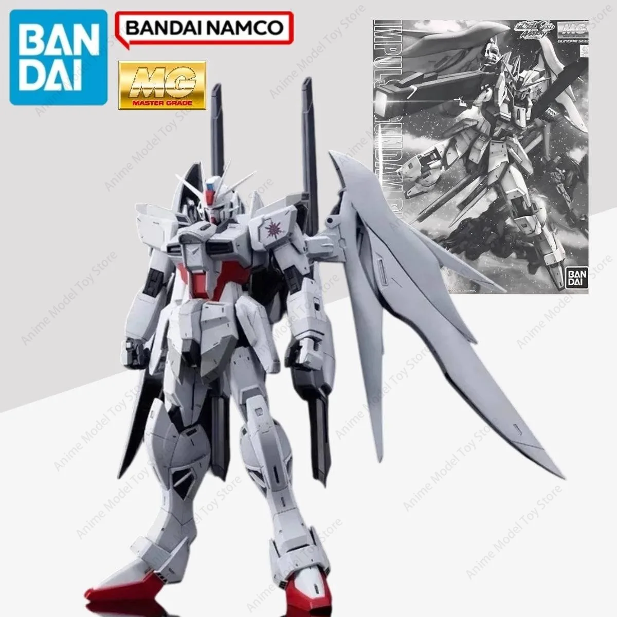 Figurines originales Bandai en stock, figurines authentiques Gundam PBLIMIT MG 1/100 ZGMF-X56S Destiny Impulse BLANCHE, kits de modèles d'anime, jouets d'action