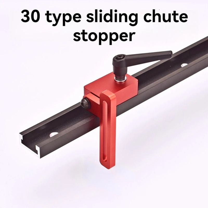 Stop -Miter Track Jig, T Track, Stops nights with Lock, Standard T Track Calcular Working Tools, 30 Type