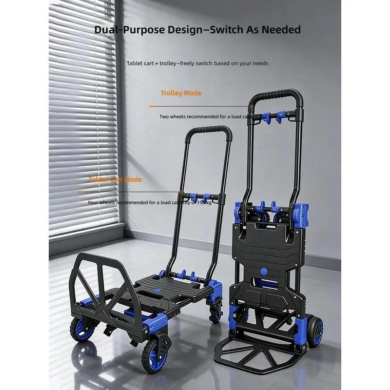 Folding Trolley Multi Function Portable Flatbed Truck Hand Cart