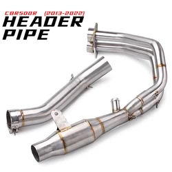 For  CBR500 CB500X CB500F CBR500R Motorcycle Exhaust System Escape Modified Front Middle Tube Link Pipe Without Muffler