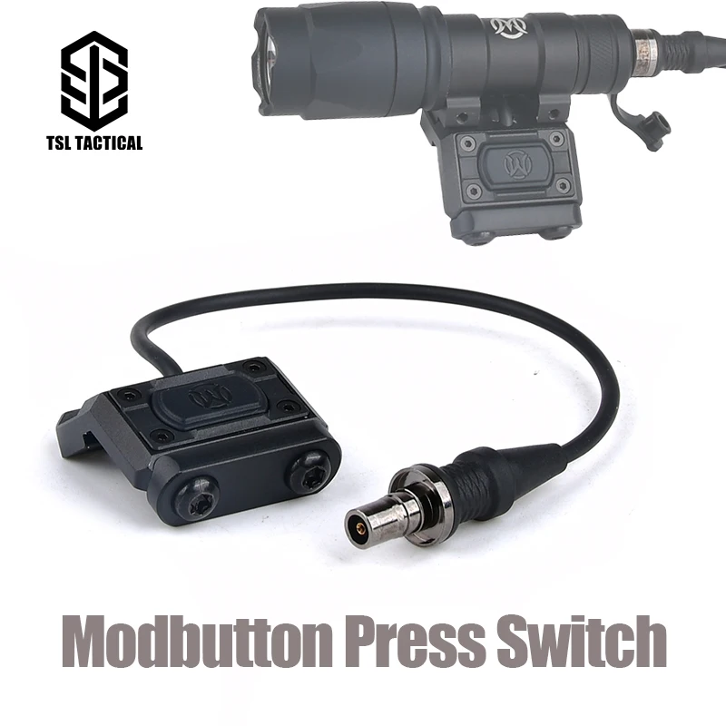 

Tactical Modbutton Press Switch SF Plug For SUREFIR- M300 M600 Flashlight 2.5 Laser Plug PEQ NGAL DBAL Metal Control Accessory