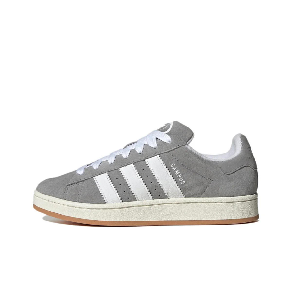 Adidas CAMPUS 00s Men's and Women's Low Top Casual Shoes Abrasion Resistant Slip Resistant Board Shoes Gray and White Colorway