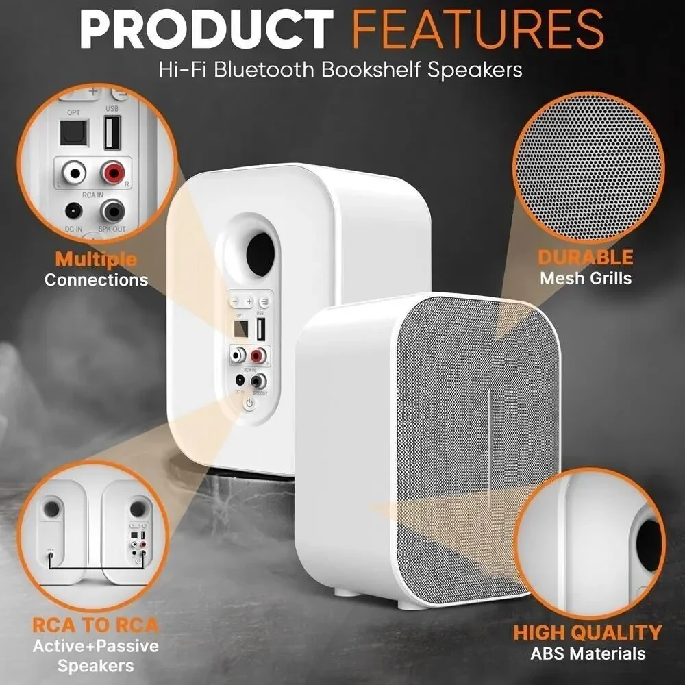 مضخم صوت Bestisan-مضخم صوت ، قناة صوت مزدوجة ، مكبرات صوت نشطة ، مقسم تردد ، RCA ، مسارح منزلي ، كمبيوتر ، نظام صوت تلفزيون ، 60 وات