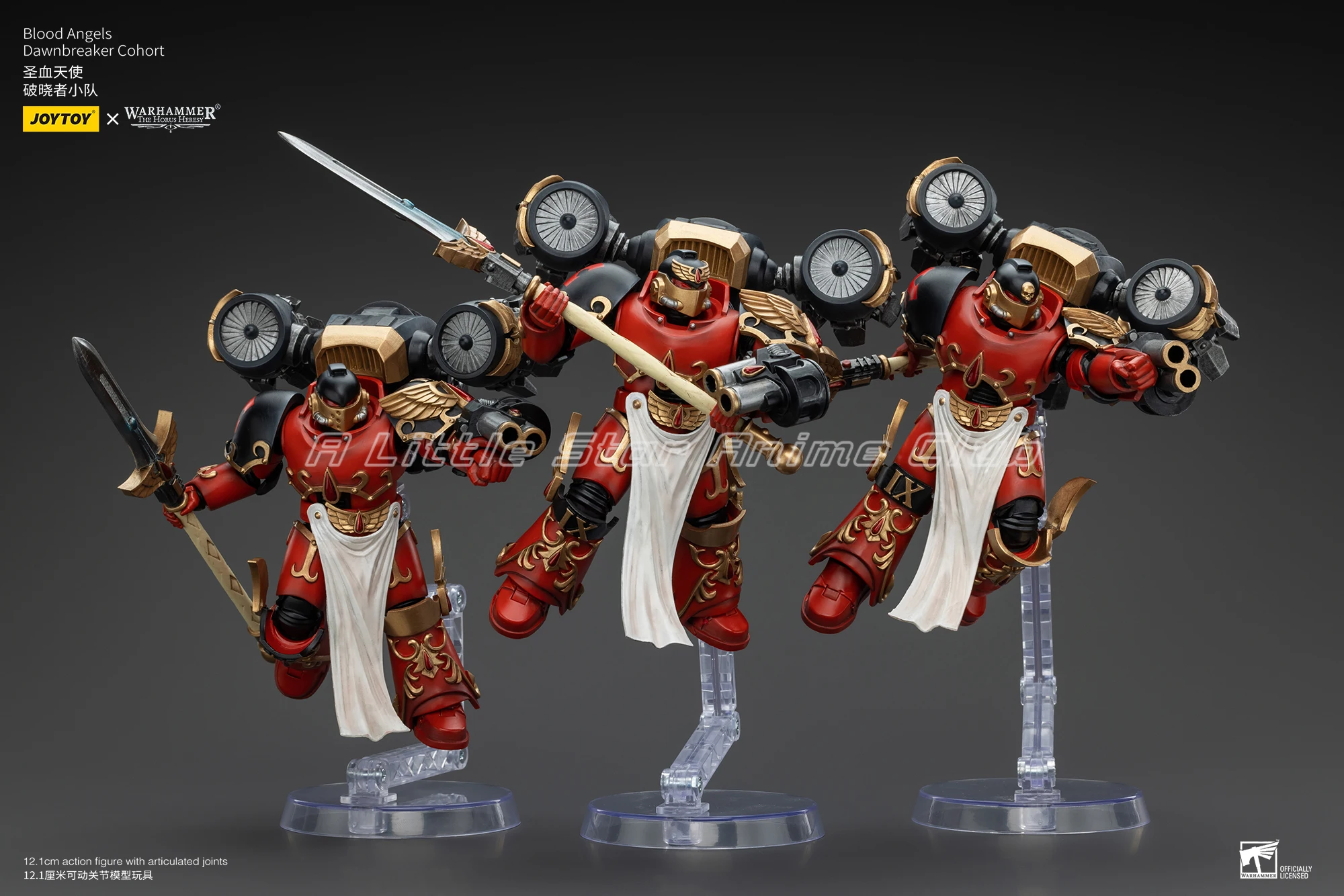 재고 있음 오리지널 JOYTOY 1/18 액션 피규어 Warhammer The Horus Heresy Blood Angels Dawnbreaker Cohort Model