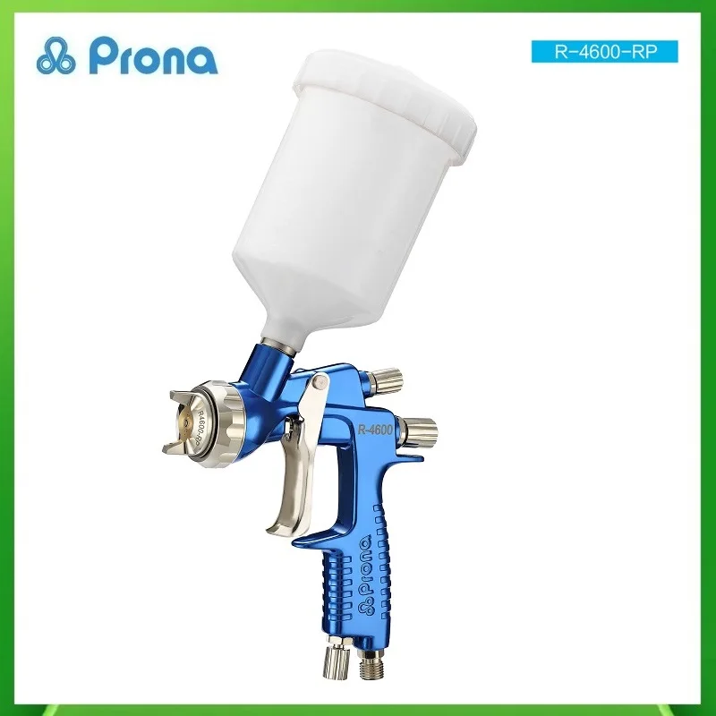 Prona R-4600 Automotive Repair Spray Gun, Manual Paint Gun with 600cc Center Cup, RProfessional Airbrush 1.1/1.2/1.3/1.4/1.5mm