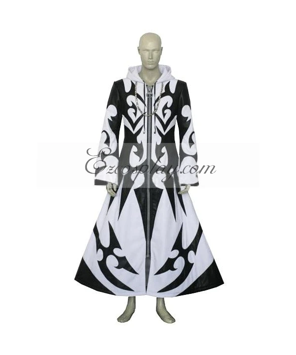 Kingdom Hearts 2 Xemnas Cosplay Costume Xemnas 3D Print Casual Zip Jacket Uniform Halloween Carnival Suit Custom Made