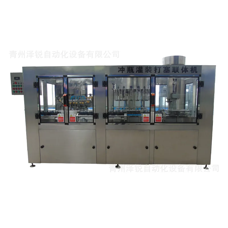 

2026 Automatic Liquor Filling Machine for Baijiu Soy Sauce Wine Bottling Equipment 3 in 1 Liquid Filling System for Alcoholic