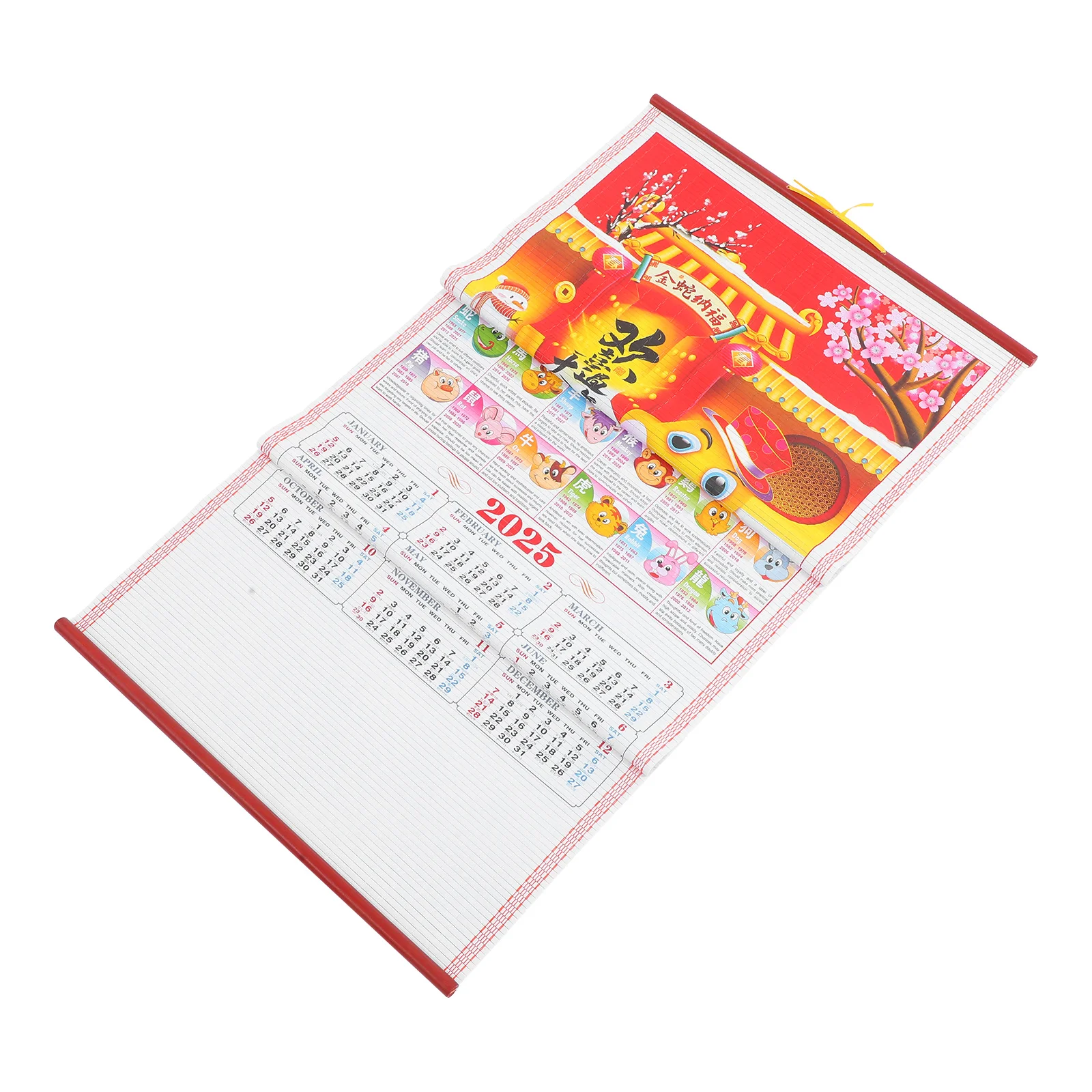 

Hanging Scroll Calendar Household Lunar Year Delicate Whiteboard Monthly Paper Calendars Office