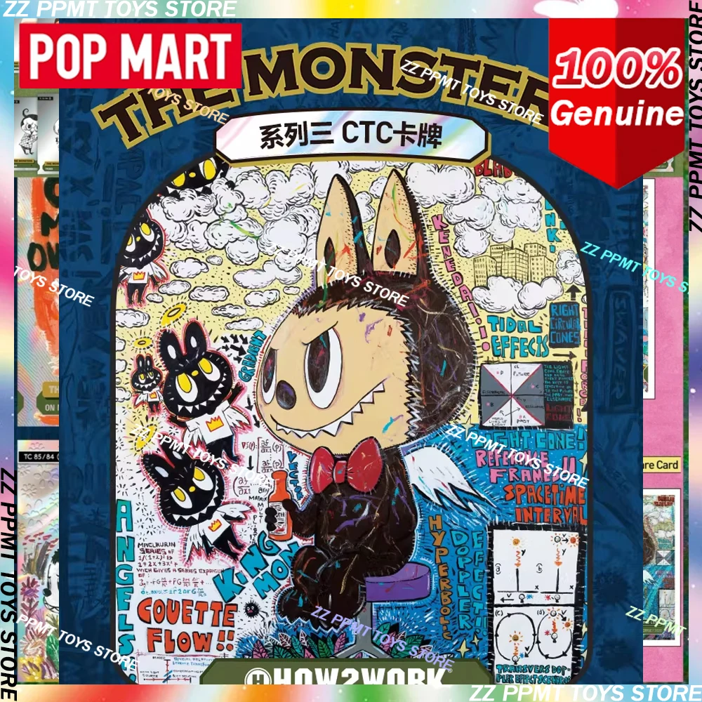 

POP MART HOW2WORK CTC - THE MONSTERS Series 3, оригинальная глухая коробка, КОЛЛЕКЦИОНАЛЬНАЯ ТРАЙСОВАЯ КАРТА, аниме-фигурка, сюрприз, подарки, игрушки