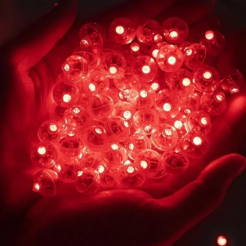 100/10 Stuks Mini Led Ballon Licht Kleurrijke Knipperende Lichtgevende Tumbler Ball Lamp Lantaarn Licht Kerst Bruiloft Decoraties