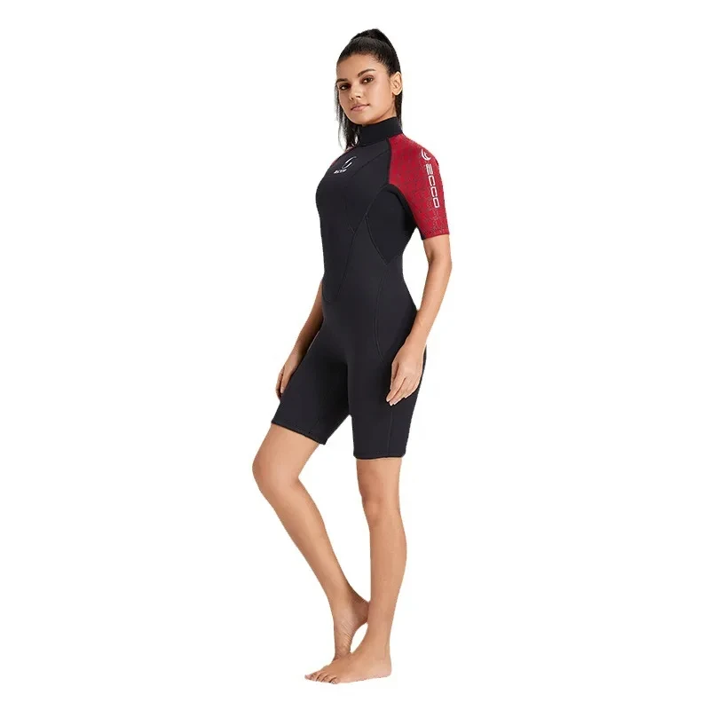 Spearfishing Warm In Cold Water Snorkeling Wetsuit Back Zip Surf Suit Long Sleeves Wetsuits Scuba Men 3mm Neoprene Short/ Diving