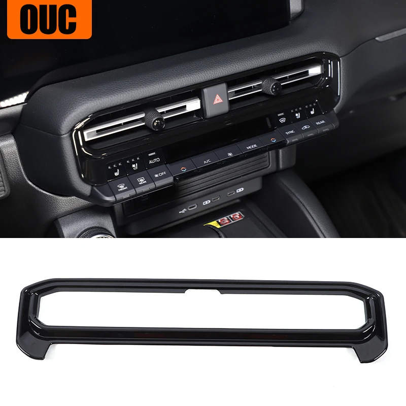 

For Toyota Land Cruiser 250 1958 Prado LC250 2024 Car Center Control Air Conditioner Vent Outlet Frame Cover Trim Accessories