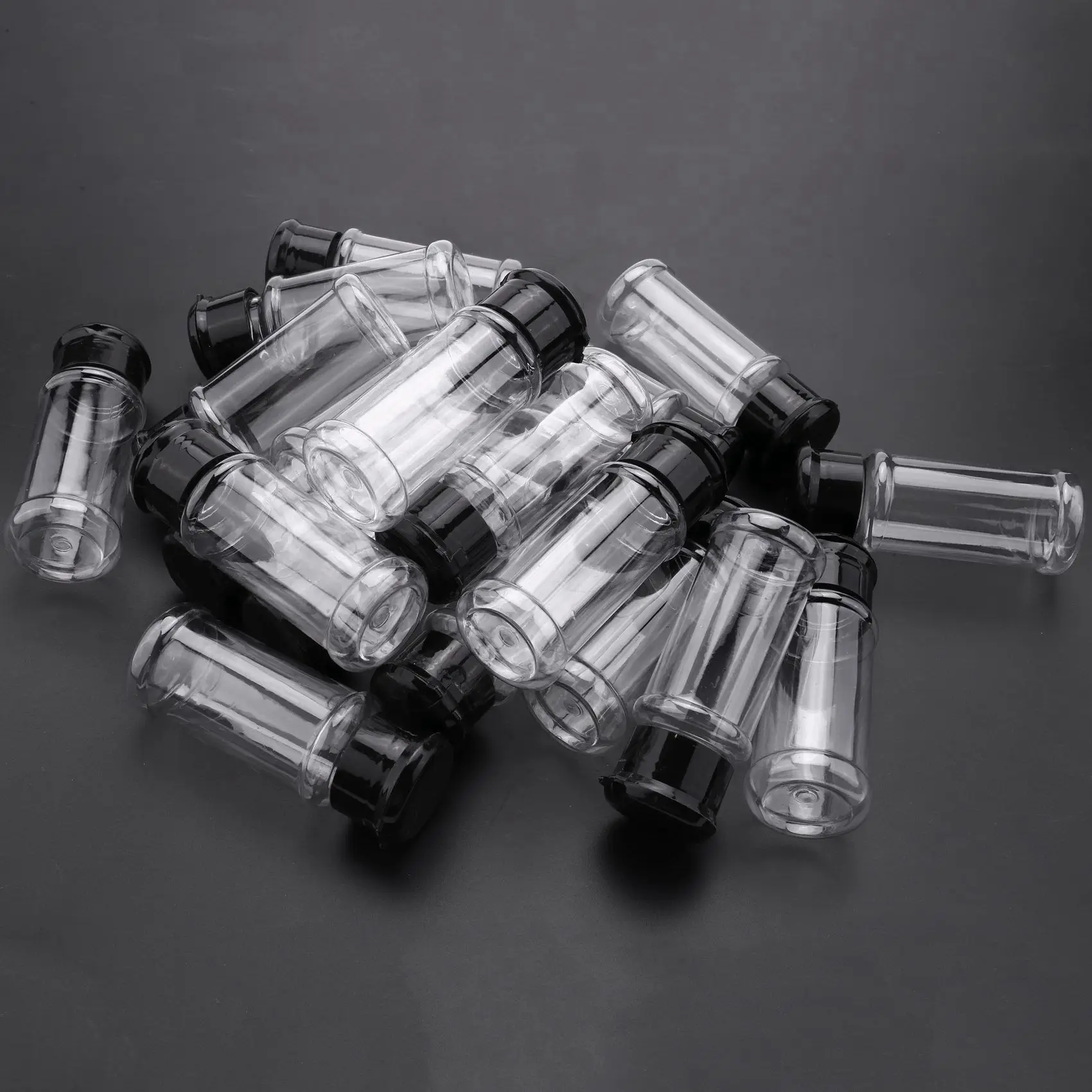 A04G-40Pcs 100Ml Spice Salt Pepper Shakers Black Seasoning Jar Can Pepper Bottle Barbecue Condiment Kitchen Gadget Tool
