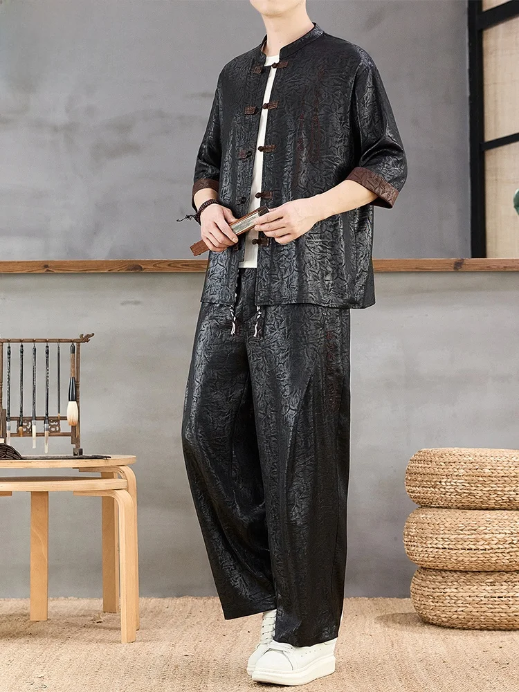 nuevo-conjunto-de-dos-piezas-de-estilo-chino-para-hombre-traje-tang-de-manga-corta-seda-de-hielo-holgado-informal-delgad