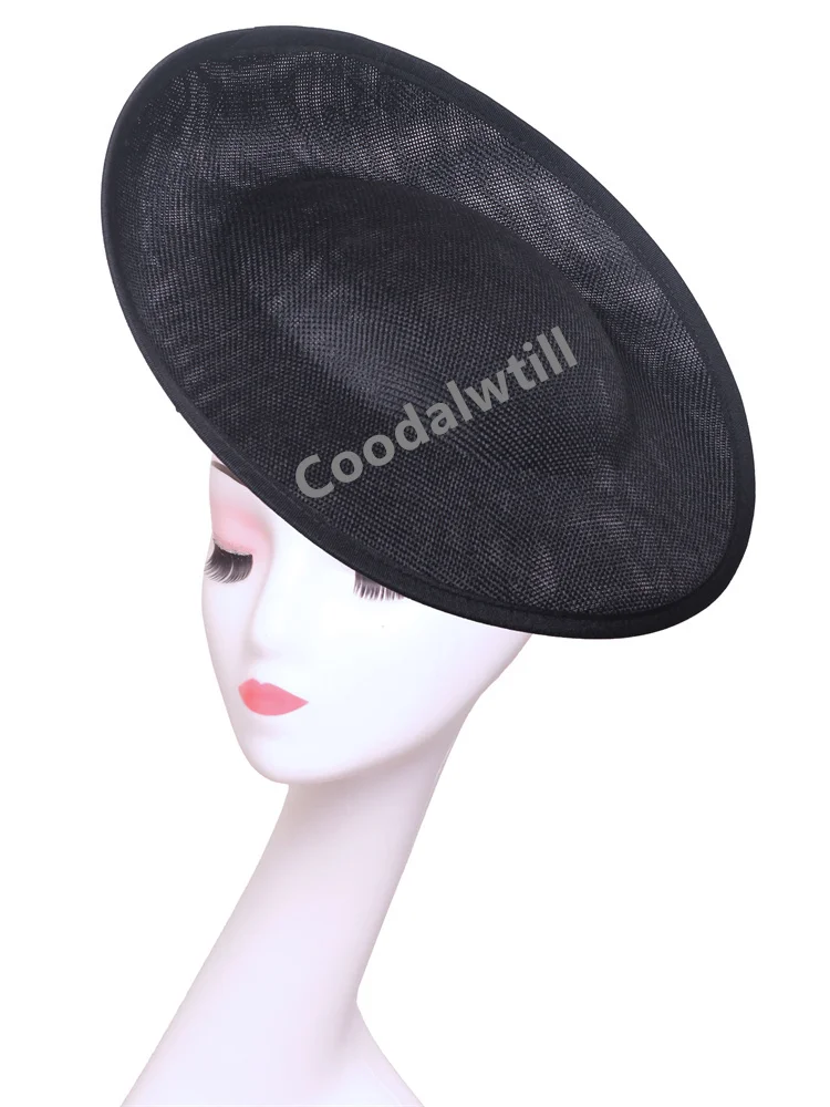 

30 см черная круглая основа-чародей, свадебная шляпа, аксессуары для волос «сделай сам», вечерние дерби для невесты, очаровательные основы, шляпа, принадлежности для таблеток «сделай сам»