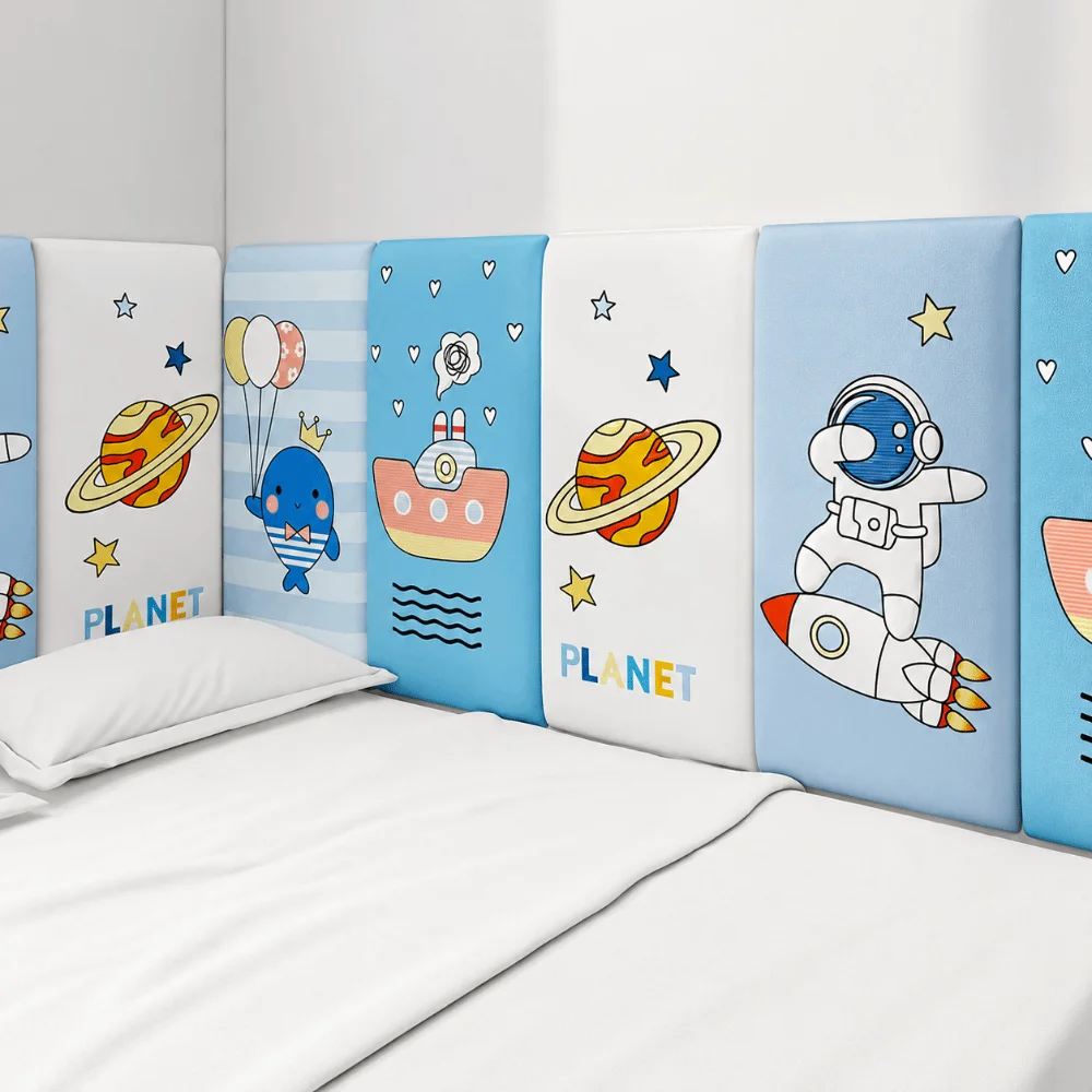 Waterproof Anti Collision Cushion Shockproof XPE Foam Foam Bumper Padded Cushioning Cartoon Print Padded Wall Sticker