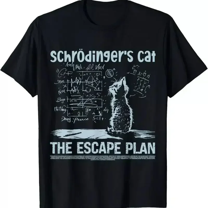 Schr Dingers Cat The Escape Plan T-shirt drôle pour professeur de sciences