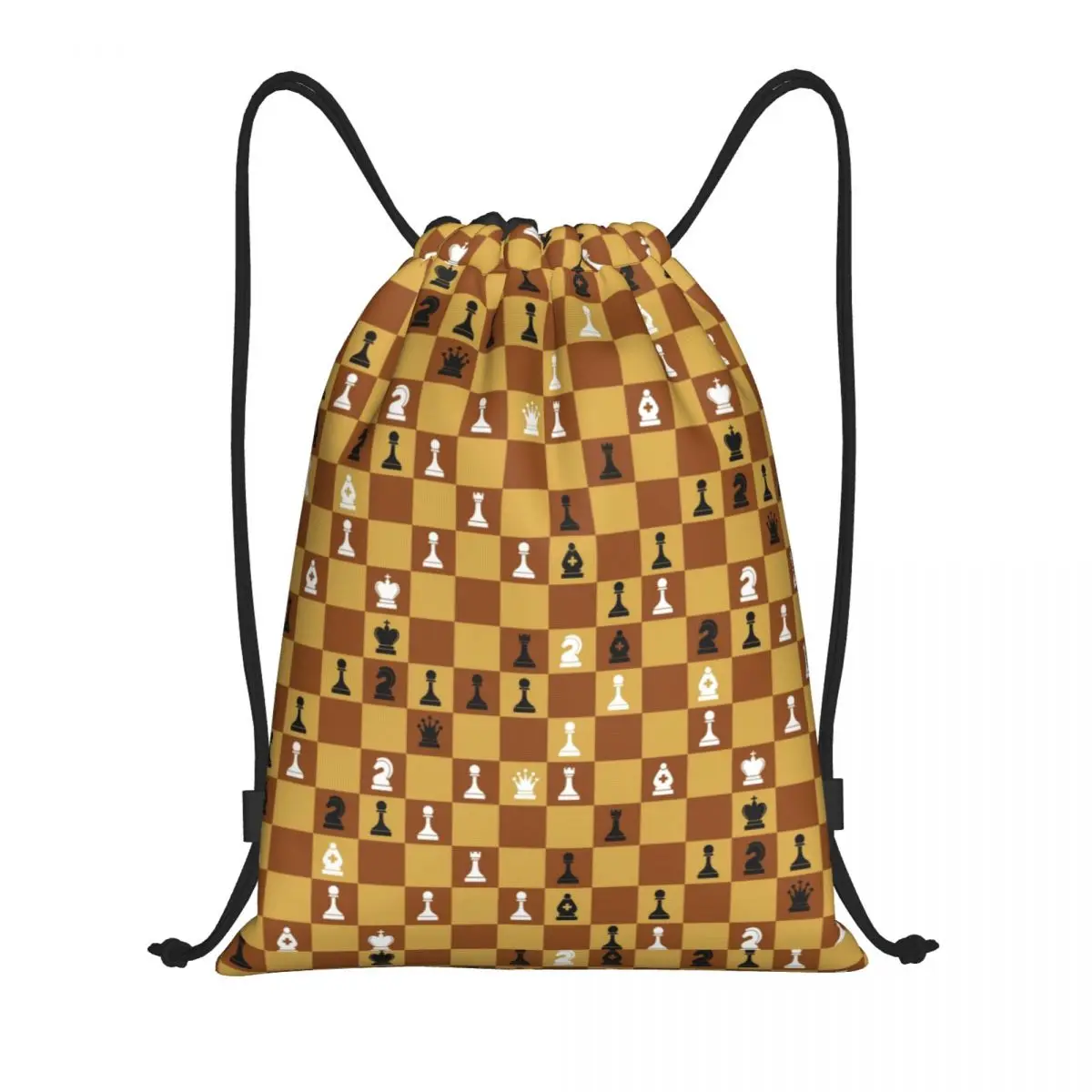 

Custom Chess Board Drawstring Backpack Bags Women Men Lightweight Chessboard Game Player Gym Sports Sackpack Sacks for Yoga