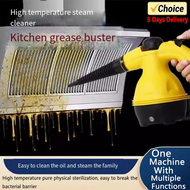 Handheld Electric Steam Cleaner High Temperature Pressure Sterilization Air Conditioning Kitchen Hood Car Cleaning Machine EU/US