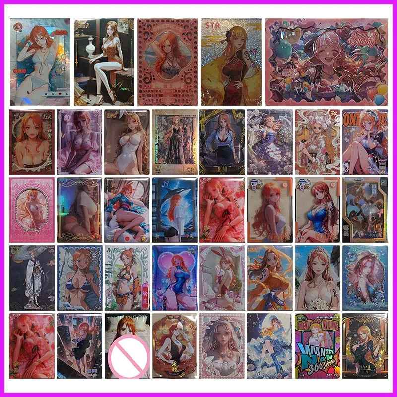 Anime ONE PIECE Rare MXR STA NP XCK SQ DFG CR TRL SZ SNL ZC YC JY CMS ER PG CP Nami juguetes de cartas coleccionables para niños regalo de cumpleaños
