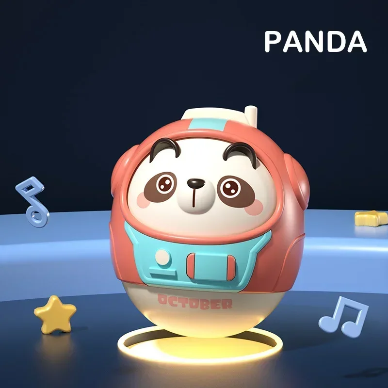 6-12 Months Old Baby Toy Animal Wobbler Baby Bell Toy Cartoon Animal Cute Shape Bell Doll Rocking Toy Newborn Birthday Gift