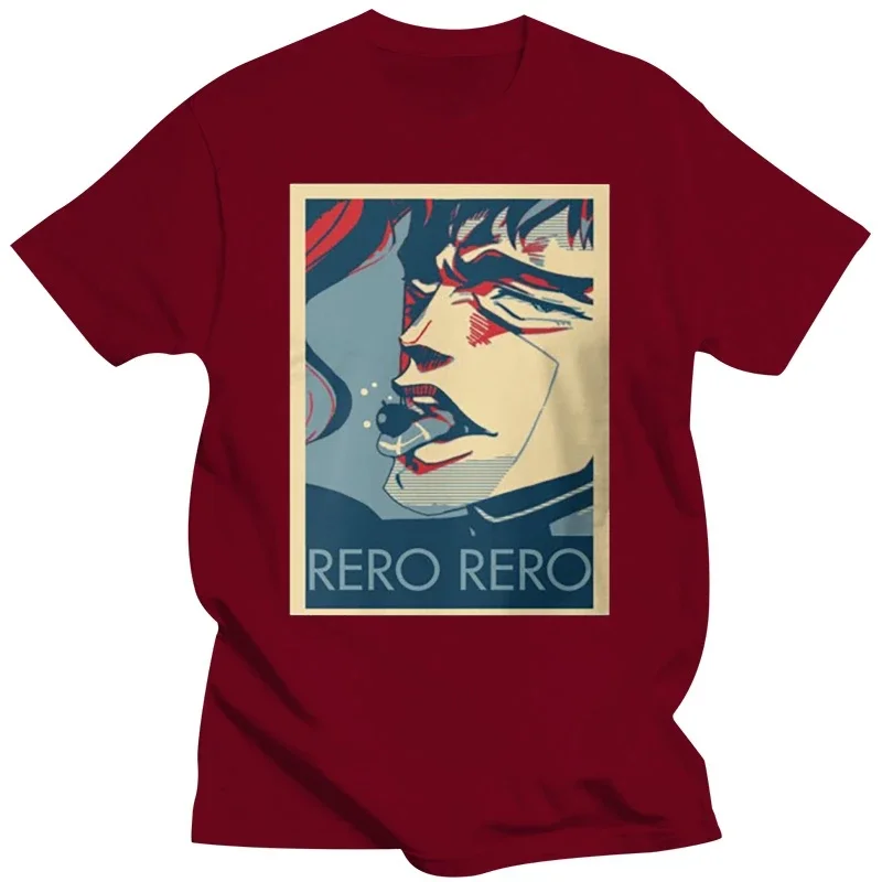 Summer Graphic Short Sleeve T Shirt Rero Kakyoin Customized Printed T-Shirt Fashion Cool Men Streetwear Women Funny heavyweight