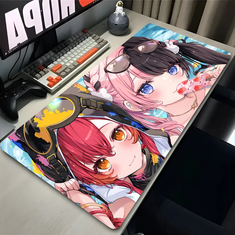 

Mouse Pad Large VSPO Hinano Tachibana Anti-Slip Rubber Gaming MousePad Durable Desk Pad for Office and Gaming PC carpet Mousepad