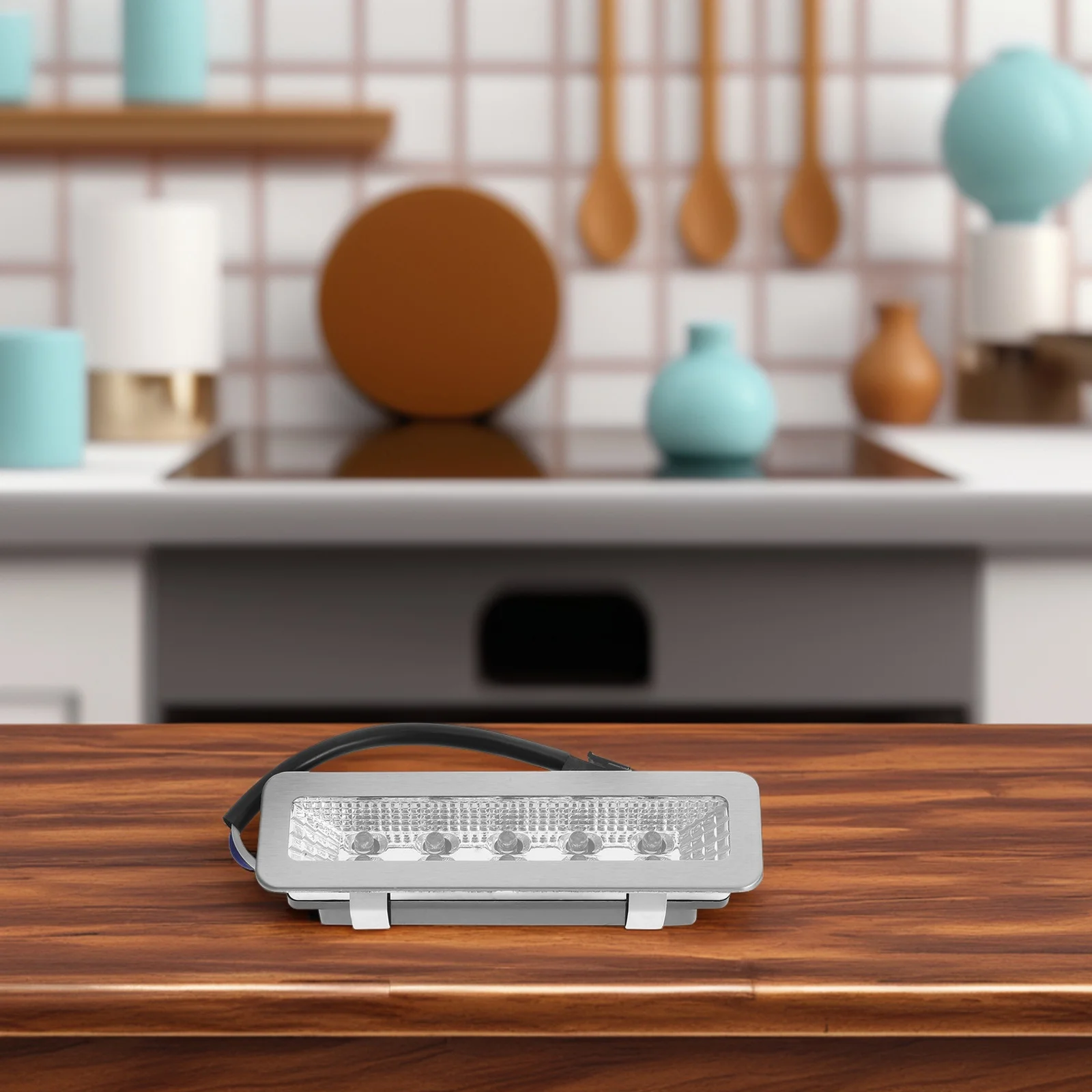 

Range Hood LED Kitchen Replacement Over Stove Light Bulb Silver Shooting Smoke Proof Cooker Lamp Exhaust Fan Light