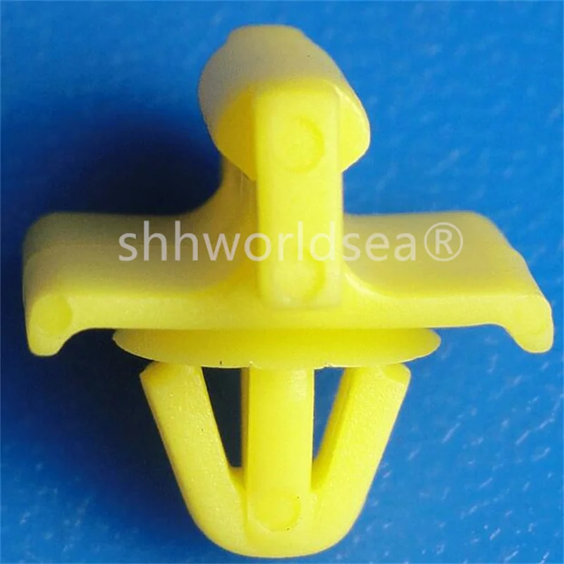 100PCS 8MM YEllow Car Plastic Fastener Clip for Mercedes Front Fender Moulding Clips 0019886081