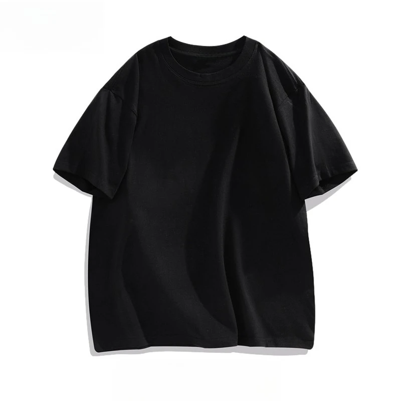 

Новая зимняя мужская однотонная футболка из 100% чистого хлопка, качественная футболка, простая повседневная одежда, разноцветные варианты