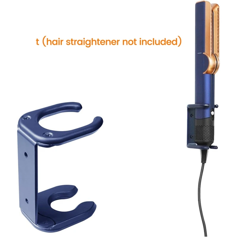 Abdj-alisador de cabelo suporte de montagem na parede para dyson airstrait ht01 prancheta de cabelo suporte de montagem na parede de metal