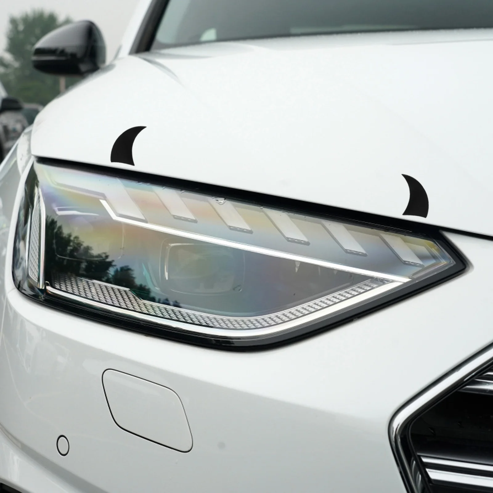 

6pcs Pvc Car Stickers 3D Devil Decal Durable Waterproof Auto Decoration Scratch Proof Peel Stick No Residue For Window Wall