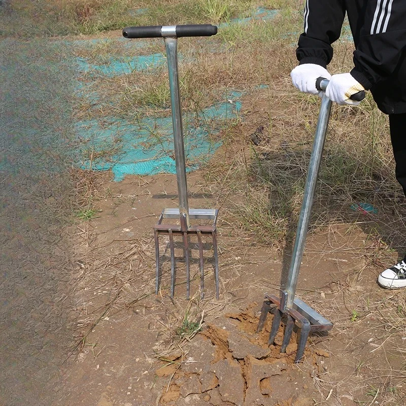 

Earth Scarify Artifact Agricultural Arable Land Digging Steel Fork Hoe Multifunctional Horseshoe Potato Artifact