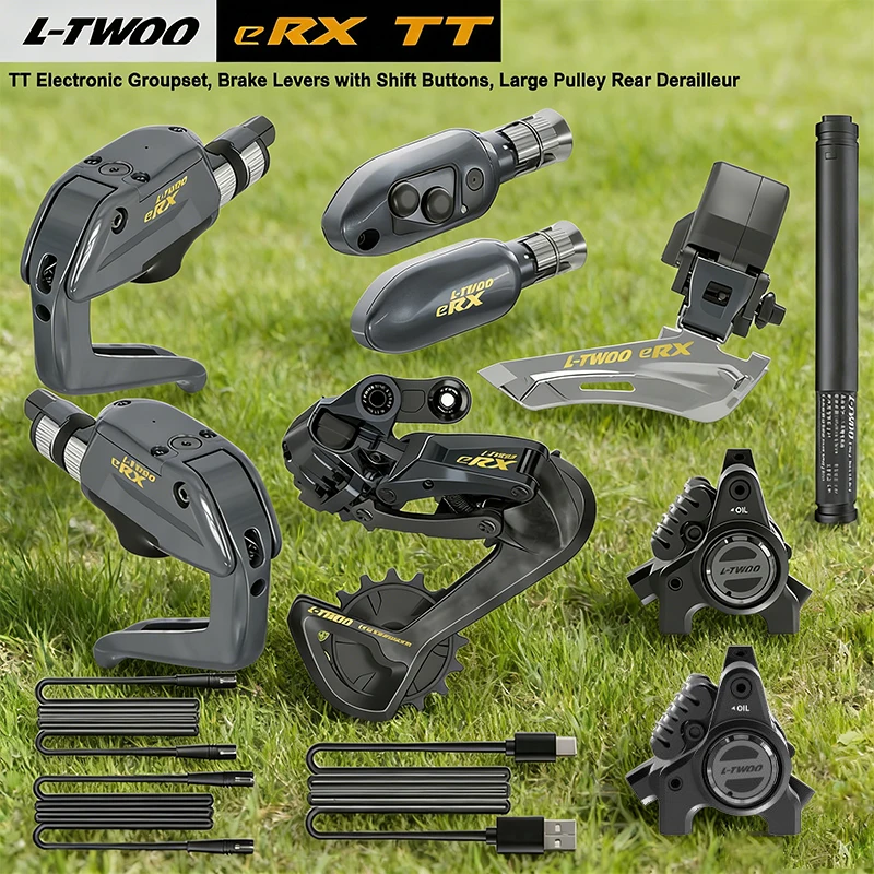

LTWOO eRX-TT Wireless Electronic Road Groupset 2×10/12-Speed Drivetrain with Hydraulic Disc Brakes for Smooth Reliable Shifting