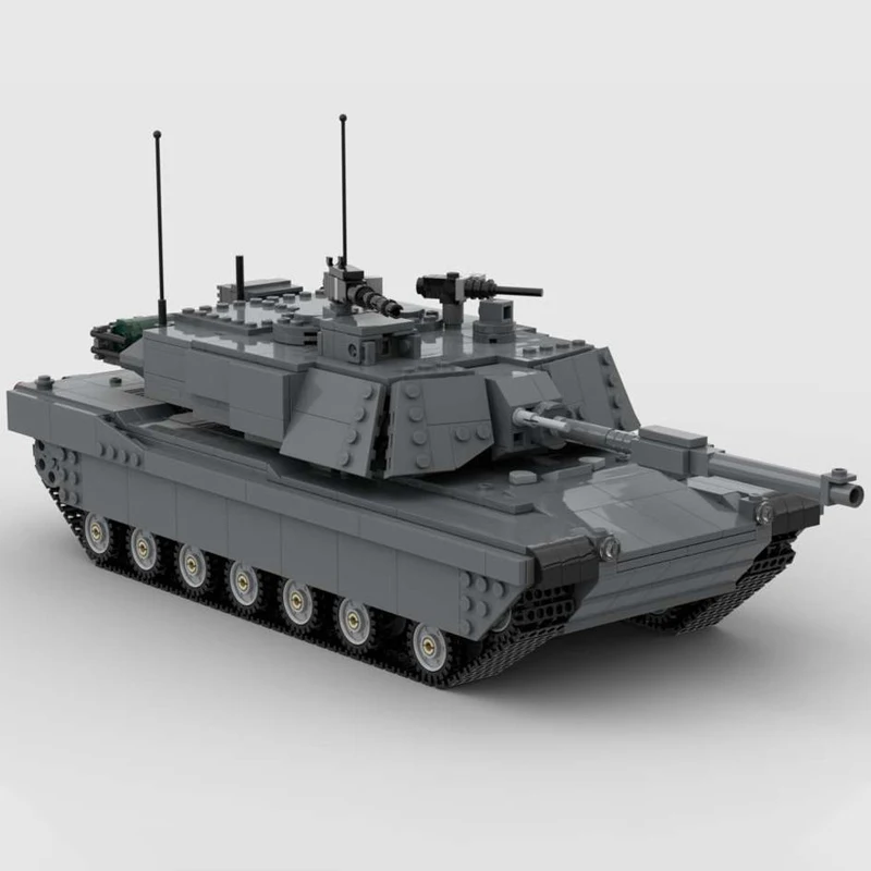 1564PCS WW2 Military MOC Abrams Main Battle Tank Model DIY creative ideas high-tech Child Toy christmas Gift Armored Car Blocks